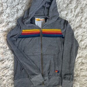 Aviator Nation Gray Hoodie LG